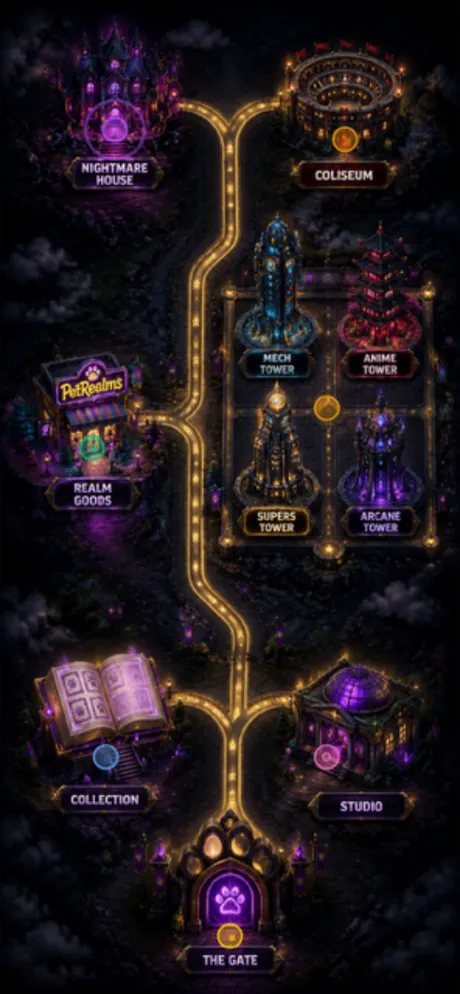 The Gate — adventures map